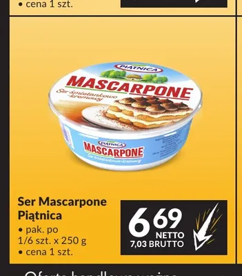 Ser mascarpone Piątnica promocja w Makro