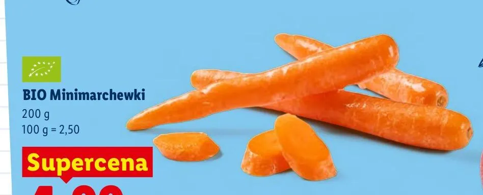 Minimarchewki BIO promocja w Lidl
