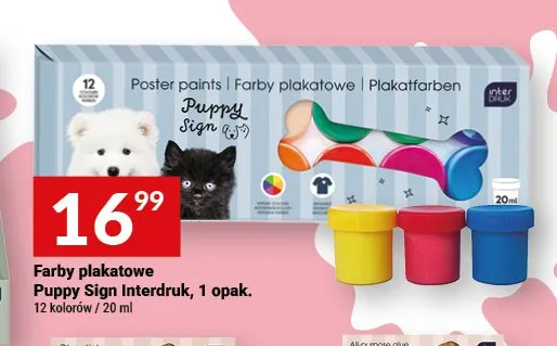Farby plakatowe Puppy Sign Interdruk promocja w Twój Market