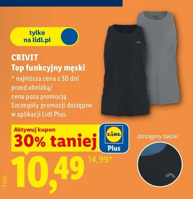 Top funkcyjny męski promocja w Lidl