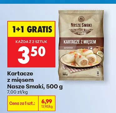 Kartacze z mięsem Nasze Smaki promocja w Biedronka