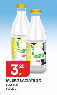 Mleko Łaciate Mlekpol 2% promocja w Chorten