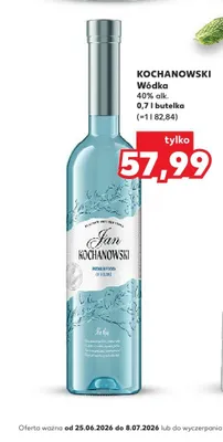 Wódka Jan Kochanowski promocja w Kaufland