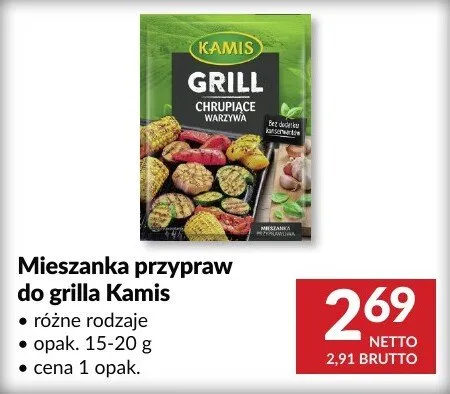 Mieszanka przypraw do grilla Kamis różne rodzaje promocja w Makro