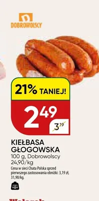 Kiełbasa głogowska promocja w Chata Polska