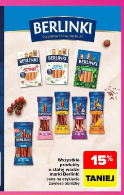 Produkty o stałej wadze Berlinki promocja w Carrefour