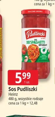 Sos do spaghetti Pudliszki promocja w Leclerc