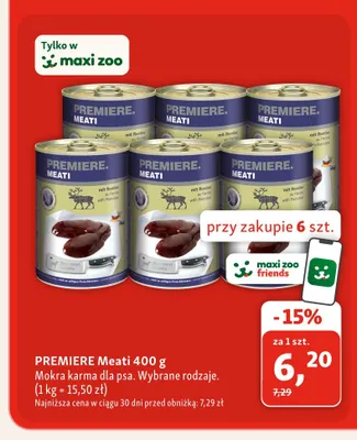 Mokra karma dla psa PREMIERE Meati promocja w MAXI ZOO