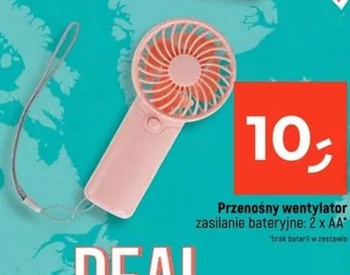 Przenośny wentylator promocja w Dealz