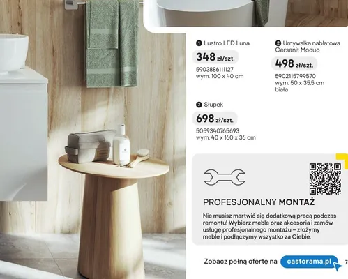 Umywalka nablatowa Cersanit Moduo promocja w Castorama