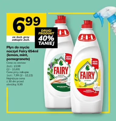 Płyn do mycia naczyń Fairy lemon promocja w Hitpol