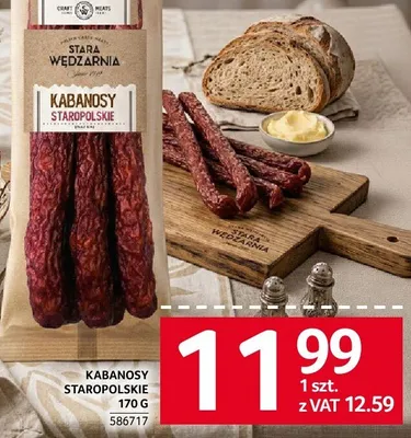 Kabanosy staropolskie 170 g promocja w Selgros