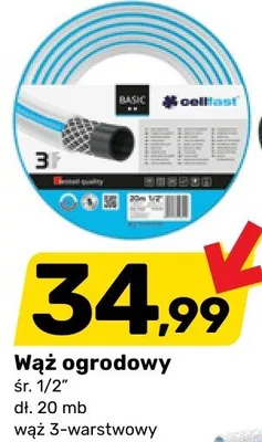 Wąż ogrodowy 3-warstwowy promocja w Bricomarche