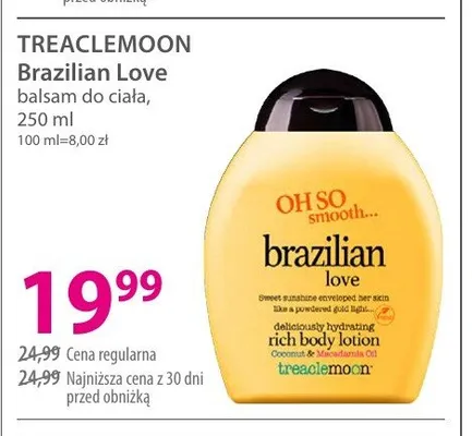 Balsam do ciała Treaclemoon Brazilian Love promocja w Hebe