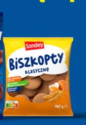 Biszkopty klasyczne Sondey promocja w Lidl