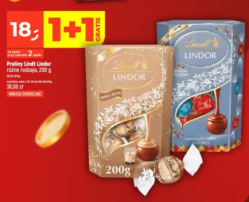 Praliny Lindt Lindor Assorti promocja w Dealz