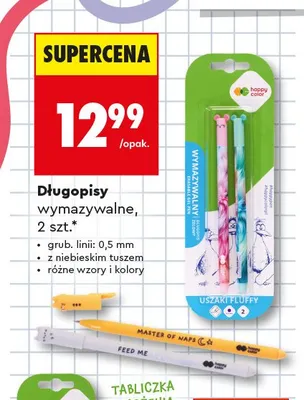 Długopisy wymazywalne Happy Color promocja w Biedronka