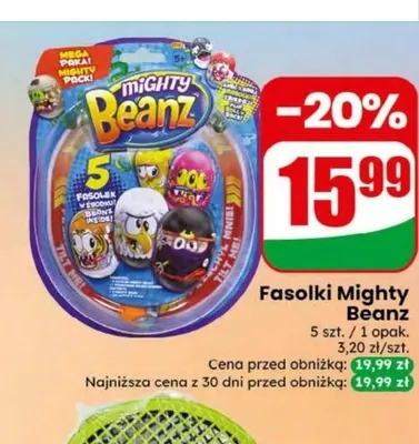 Fasolki Mighty Beanz promocja w Dino