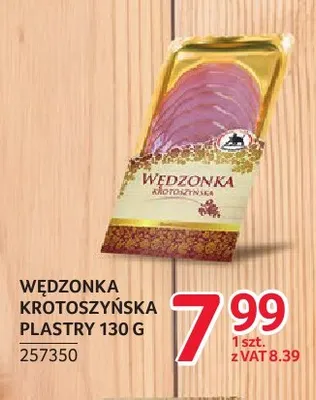 Wędzonka krotoszyńska plastry ZMB Białystok promocja w Selgros