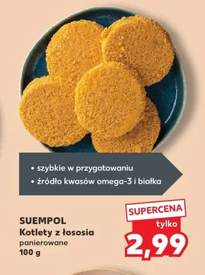 Kotlety z łososia panierowane Suempol promocja w Kaufland