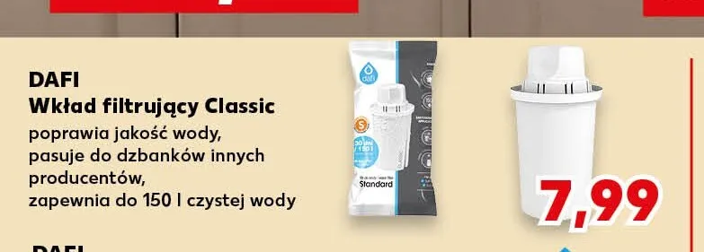Wkład filtrujący Dafi Classic promocja w Kaufland