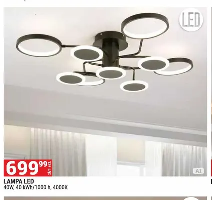 Lampa LED promocja w Merkury Market
