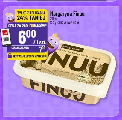 Margaryna Finuu klasyczne promocja w POLOmarket