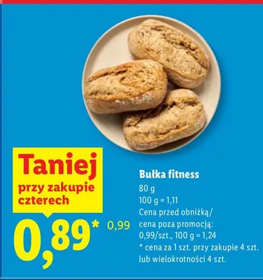 Bułka fitness promocja w Lidl