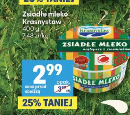 Zsiadłe mleko Krasnystaw promocja w Delikatesy Centrum
