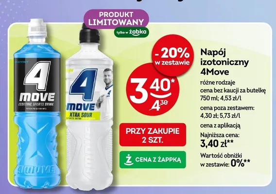Napój izotoniczny 4Move Multivitamin promocja w Żabka