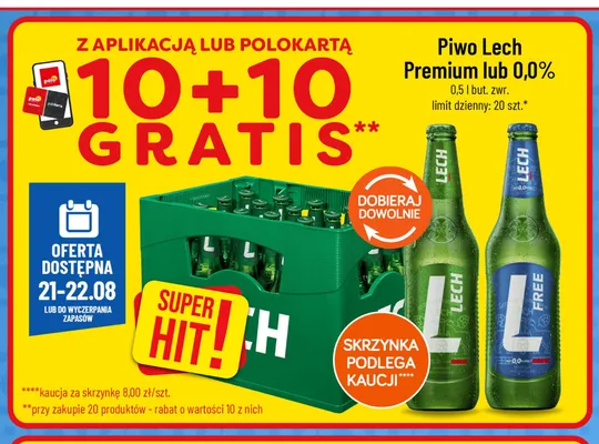 Piwo Lech Premium promocja w POLOmarket