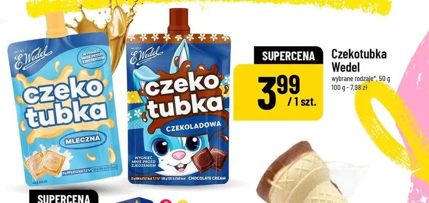 Czekotubka E.Wedel mleczna promocja w POLOmarket