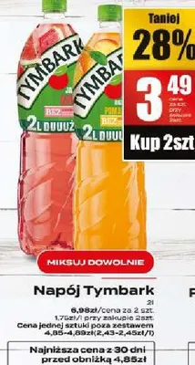 Napój Tymbark promocja w Supeco