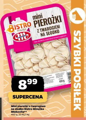 Mini pierożki z twarogiem na słodko Bistro Minutka promocja w Netto