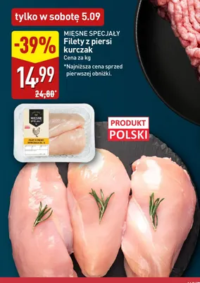 Filety z piersi kurczaka Mięsne Specjały promocja w Aldi