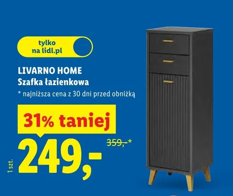 Szafka łazienkowa promocja w Lidl