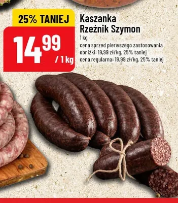 Kaszanka Rzeźnik Szymon promocja w POLOmarket