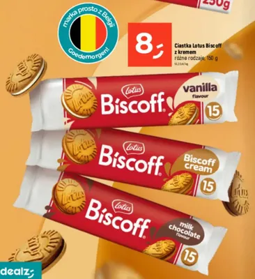 Ciastka Biscoff z kremem różne rodzaje promocja w Dealz
