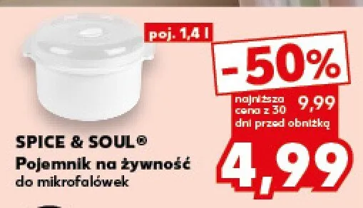 Pojemnik na żywność do mikrofalówek promocja w Kaufland