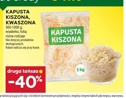 Kapusta kiszona promocja w Stokrotka