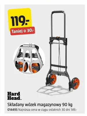 Składany wózek magazynowy Hard Head promocja w Jula