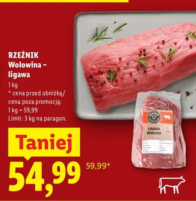Wołowina ligawa promocja w Lidl