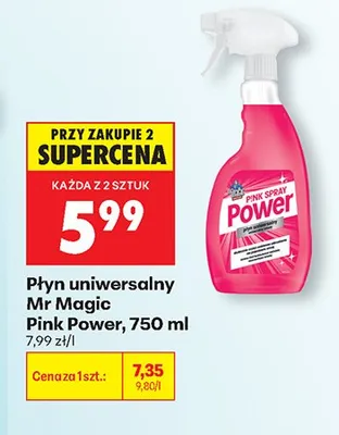 Płyn uniwersalny Mr Magic Pink Power promocja w Biedronka