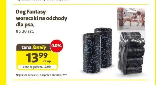 Woreczki na odchody dla psa Dog Fantasy 8-pak promocja w Super Zoo
