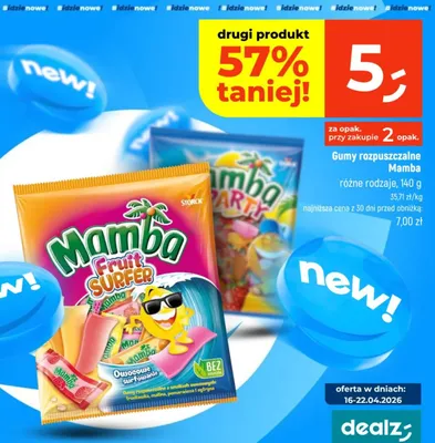 Gumy rozpuszczalne różne rodzaje promocja w Dealz