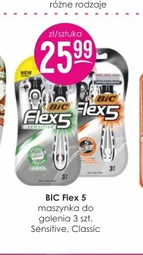 Maszynka do golenia Bic Flex 5 Classic 3-pak promocja w Drogerie Jasmin
