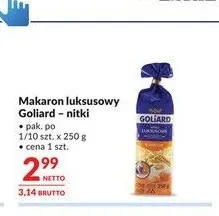 Makaron luksusowy nitki Goliard promocja w Makro