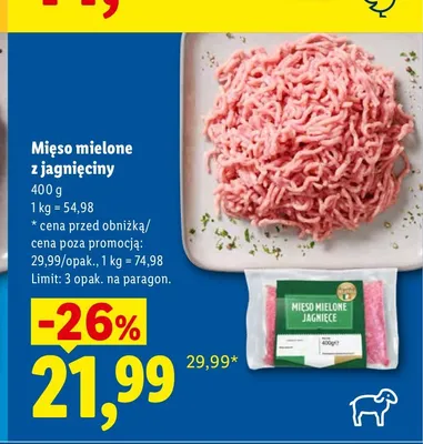 Mięso mielone z jagnięciny Rzeźnik promocja w Lidl