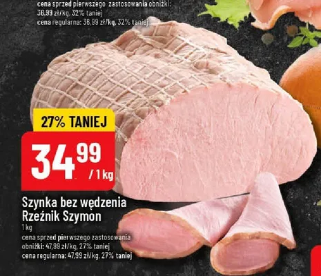 Szynka bez wędzenia Rzeźnik Szymon promocja w POLOmarket