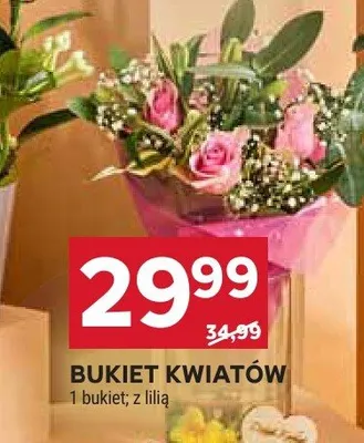 Bukiet kwiatów z lilią promocja w Stokrotka